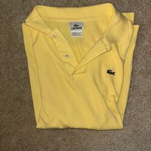 Lacoste Men's Bright Yellow Polo Shirt